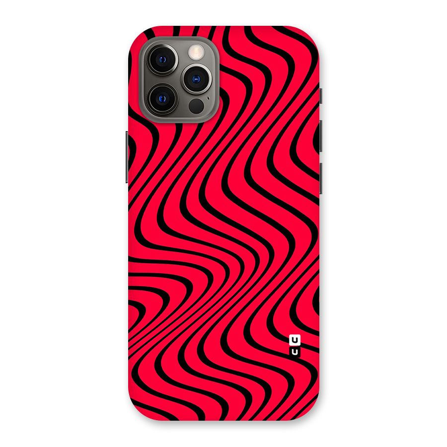 Waves Pattern Print Back Case for iPhone 12 Pro