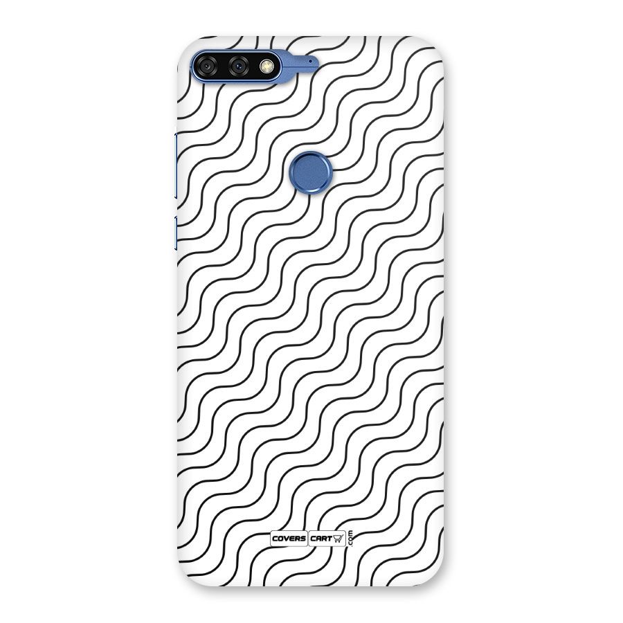 Wavy Pattern Back Case for Honor 7C