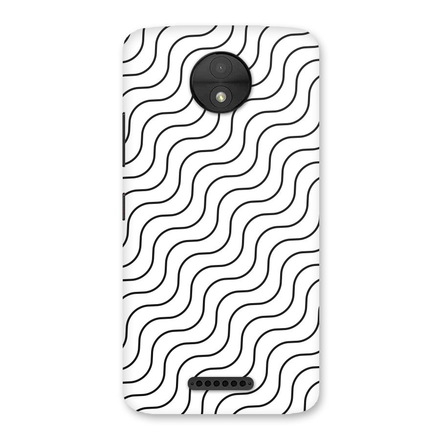 Wavy Pattern Back Case for Moto C