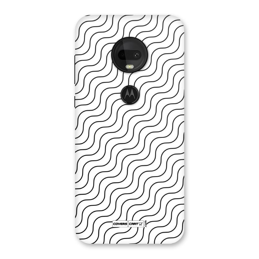 Wavy Pattern Back Case for Moto G7