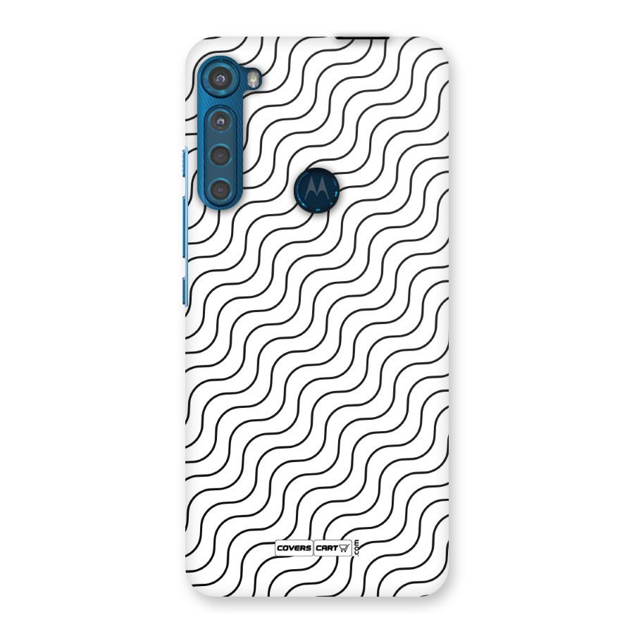 Wavy Pattern Back Case for Motorola One Fusion Plus