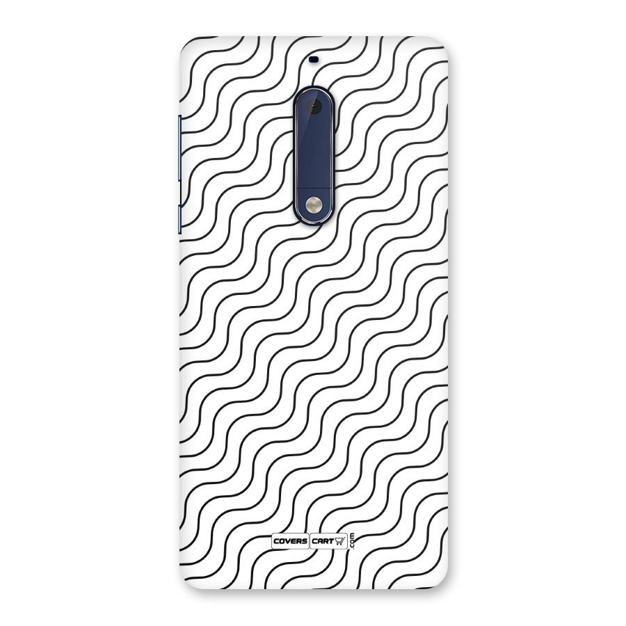Wavy Pattern Back Case for Nokia 5