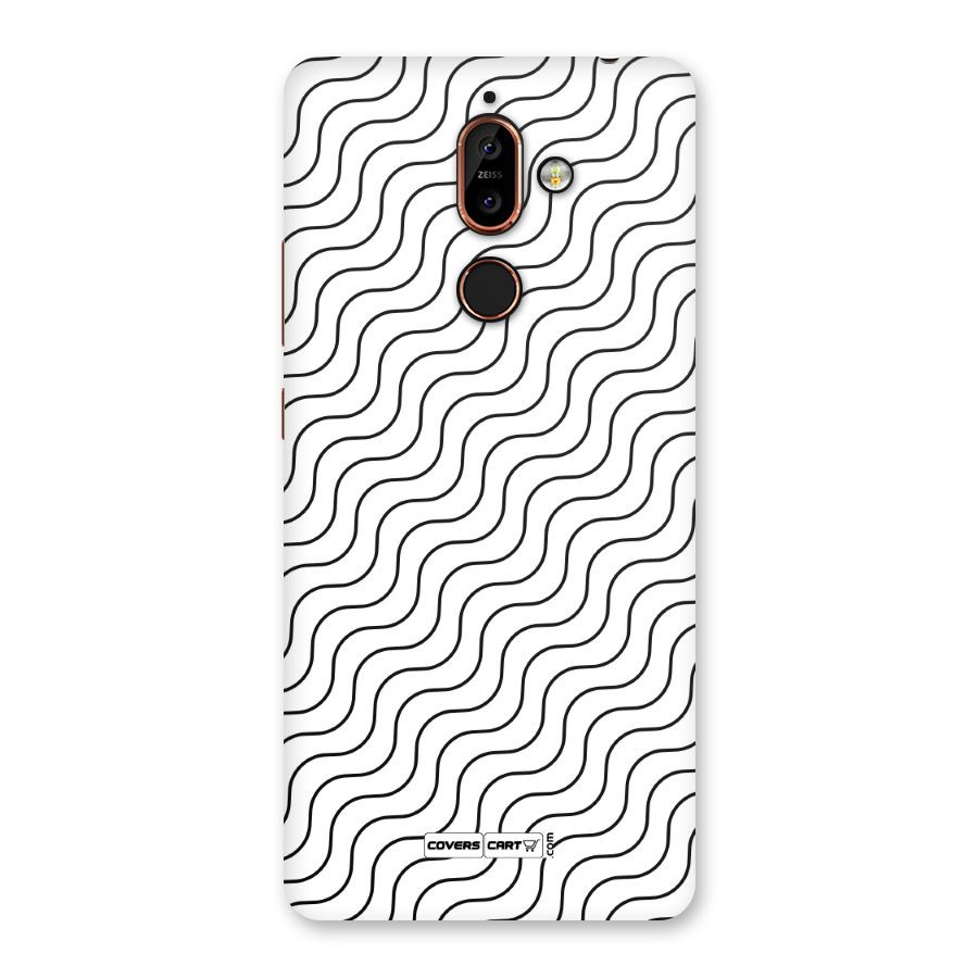 Wavy Pattern Back Case for Nokia 7 Plus