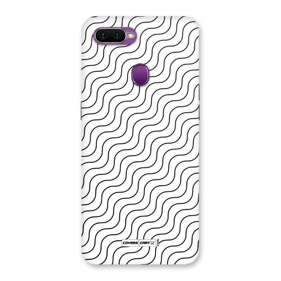 Wavy Pattern Back Case for Oppo F9