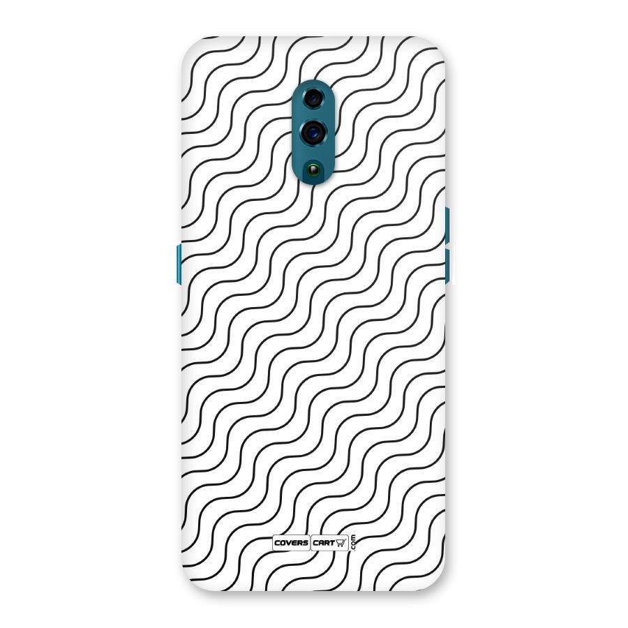Wavy Pattern Back Case for Oppo Reno