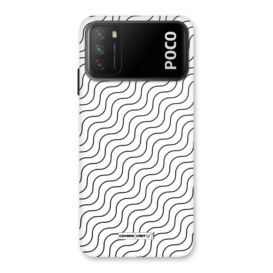 Wavy Pattern Back Case for Poco M3