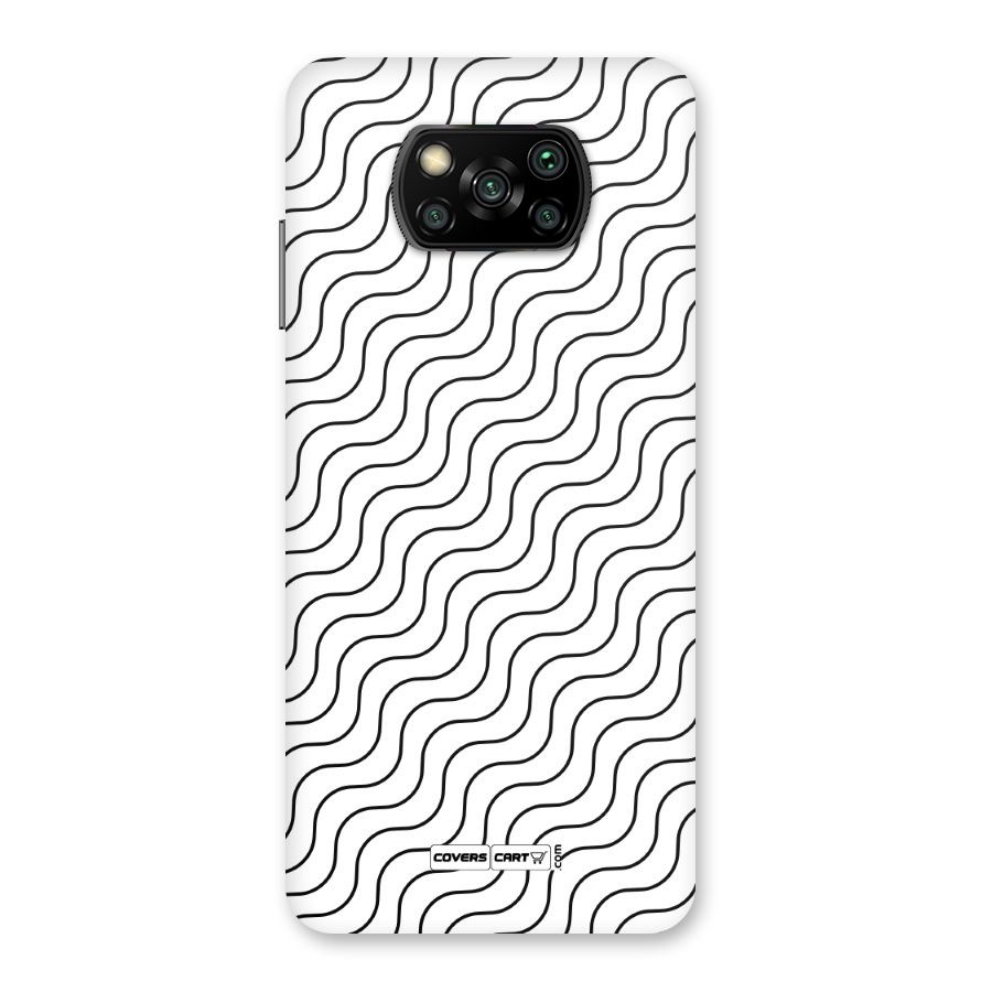 Wavy Pattern Back Case for Poco X3