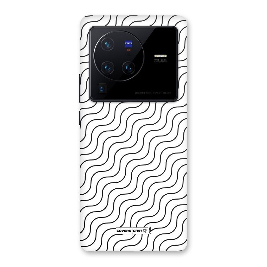 Wavy Pattern Back Case for Vivo X80 Pro