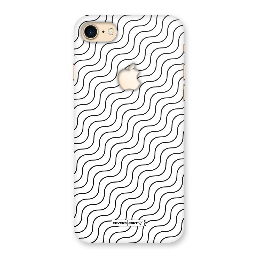 Wavy Pattern Back Case for iPhone 7 Apple Cut