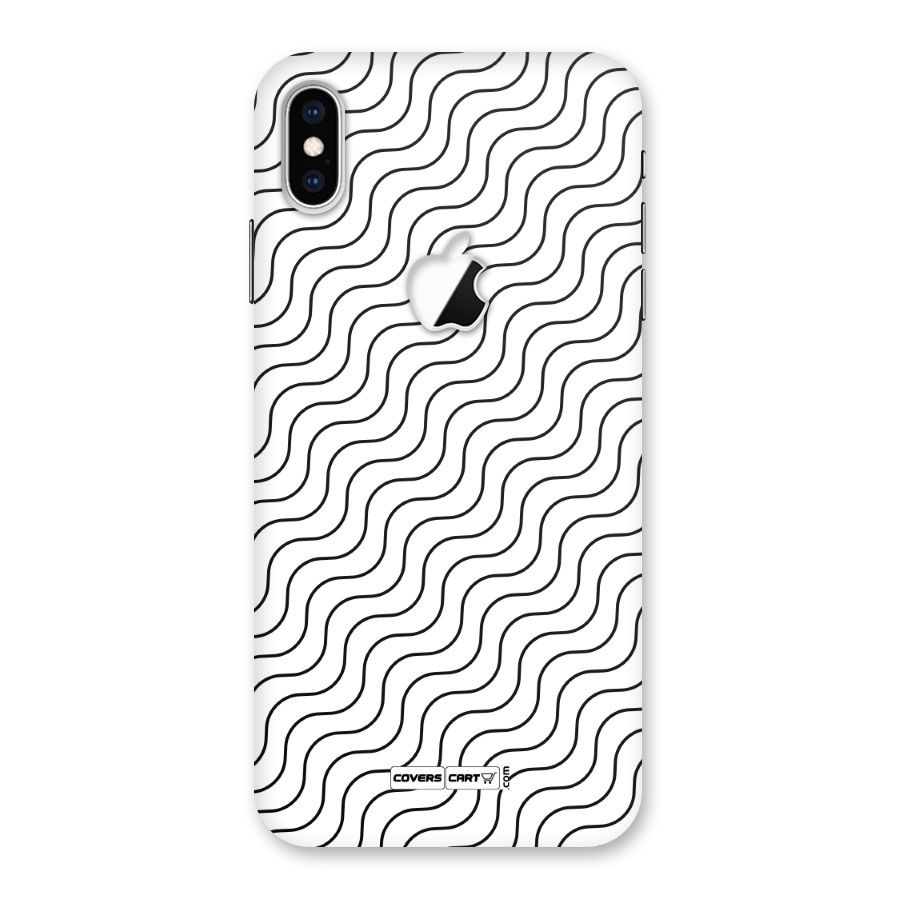 Wavy Pattern Back Case for iPhone XS Max Apple Cut