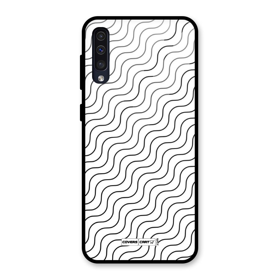 Wavy Pattern Glass Back Case for Galaxy A30s