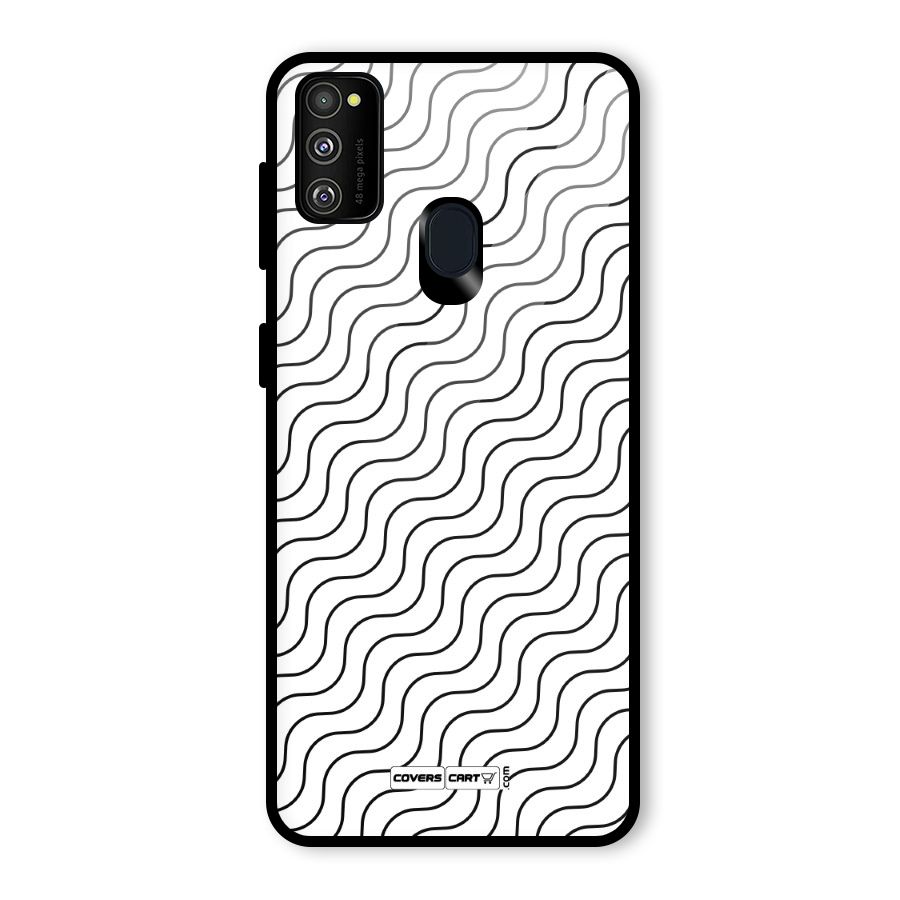Wavy Pattern Glass Back Case for Galaxy M30s