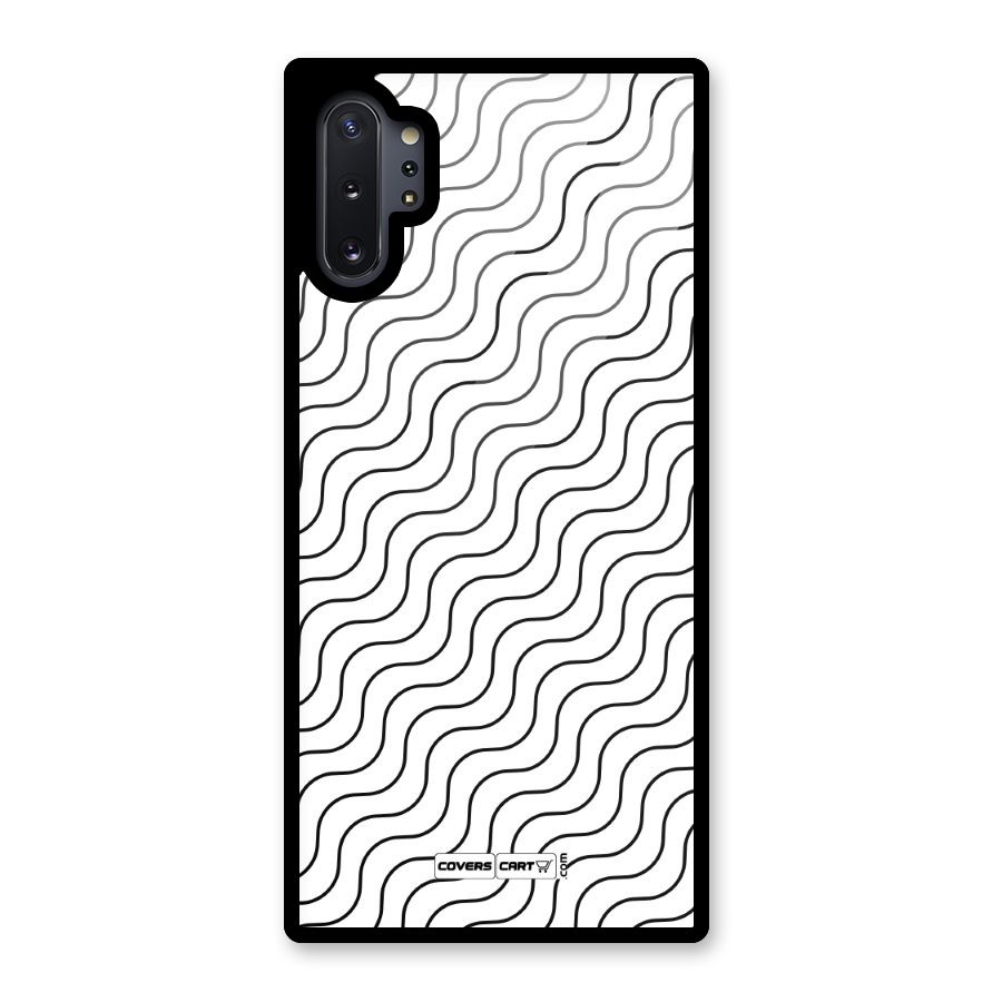 Wavy Pattern Glass Back Case for Galaxy Note 10 Plus
