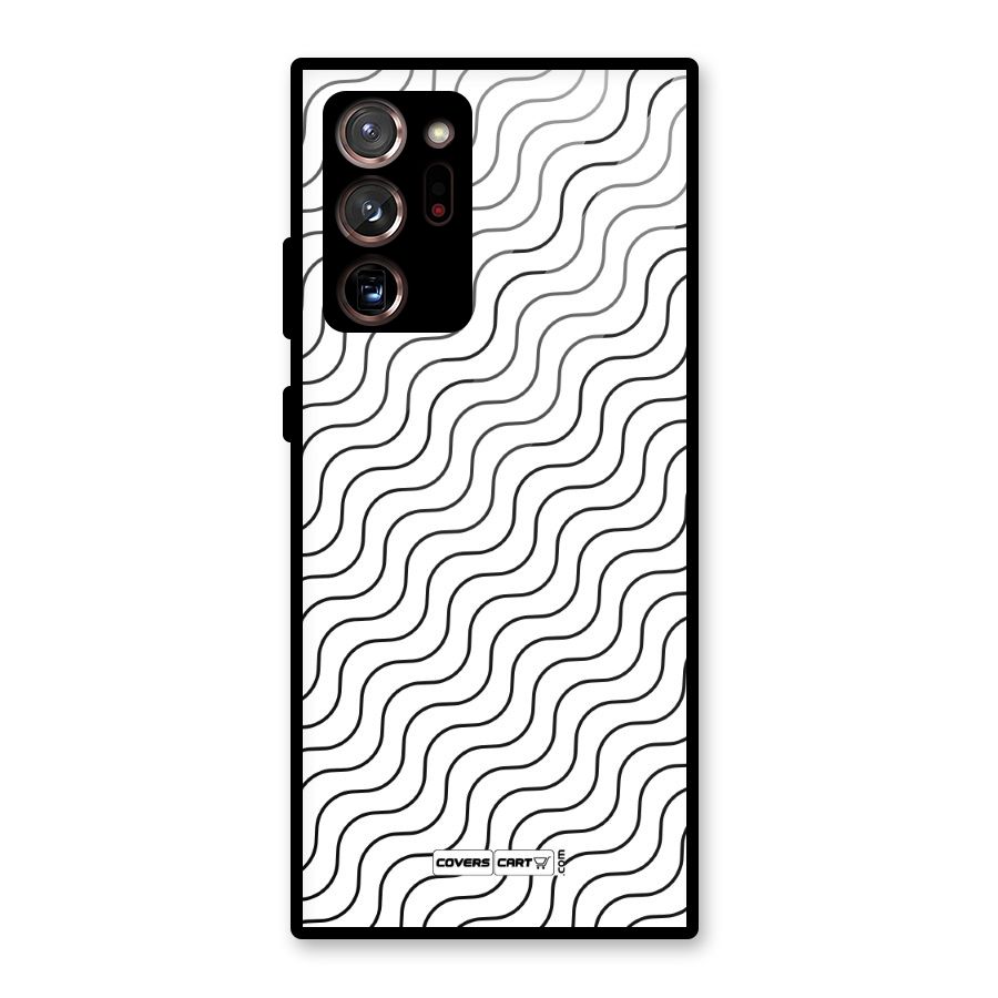 Wavy Pattern Glass Back Case for Galaxy Note 20 Ultra