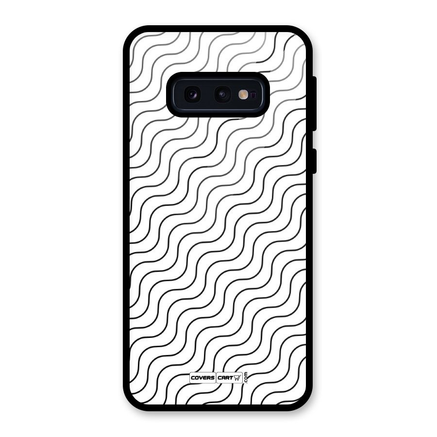 Wavy Pattern Glass Back Case for Galaxy S10e
