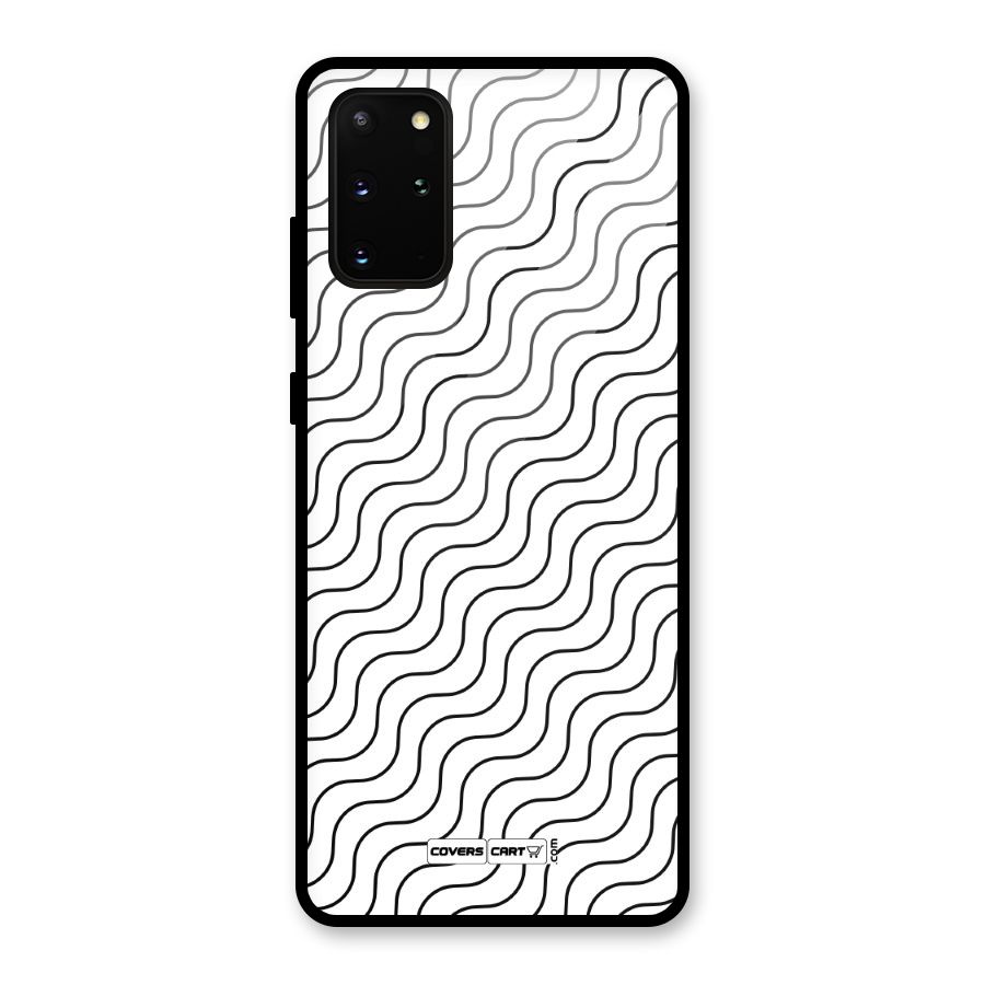 Wavy Pattern Glass Back Case for Galaxy S20 Plus