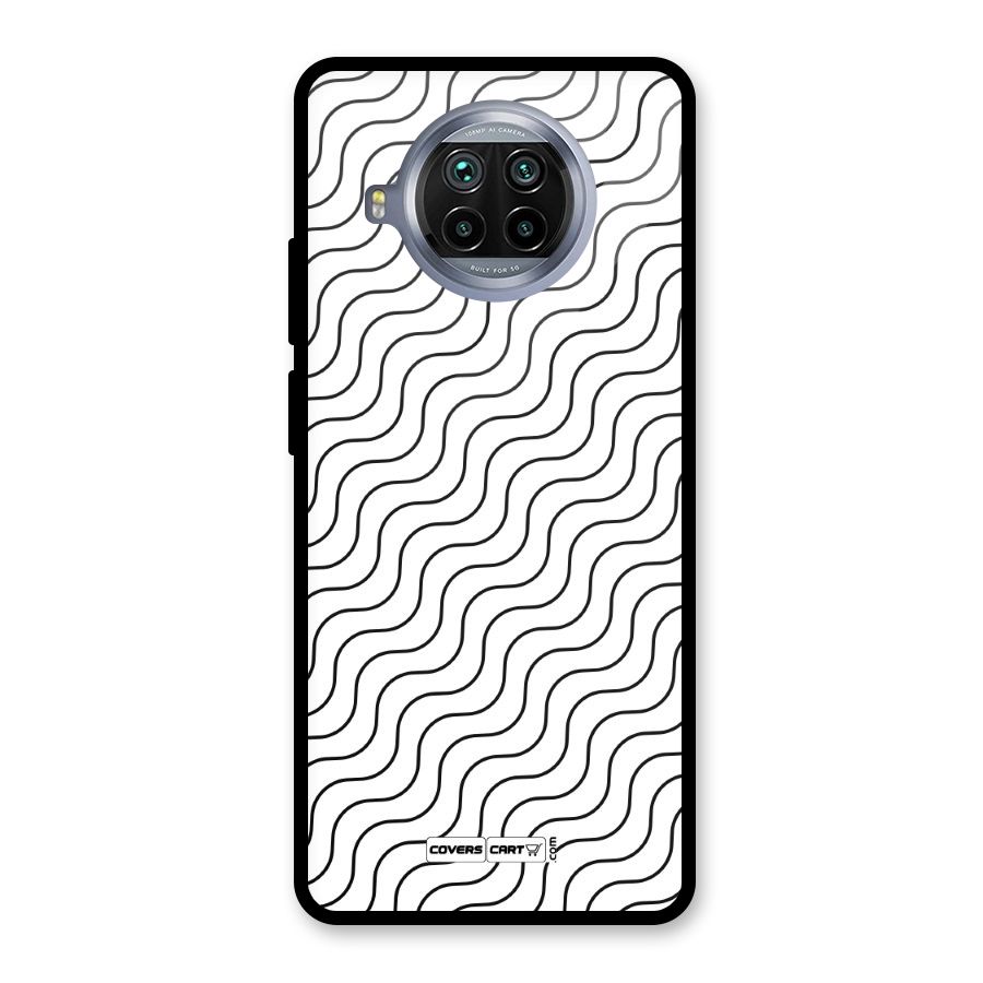 Wavy Pattern Glass Back Case for Mi 10i