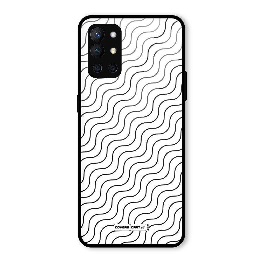Wavy Pattern Glass Back Case for OnePlus 9R
