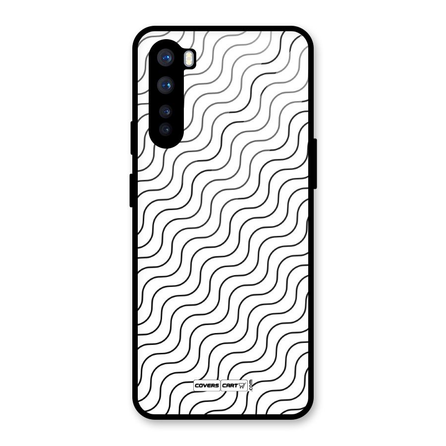 Wavy Pattern Glass Back Case for OnePlus Nord