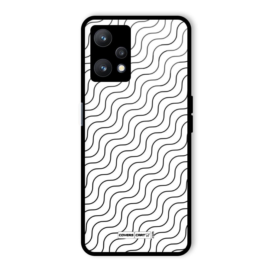 Wavy Pattern Glass Back Case for Realme 9 Pro 5G