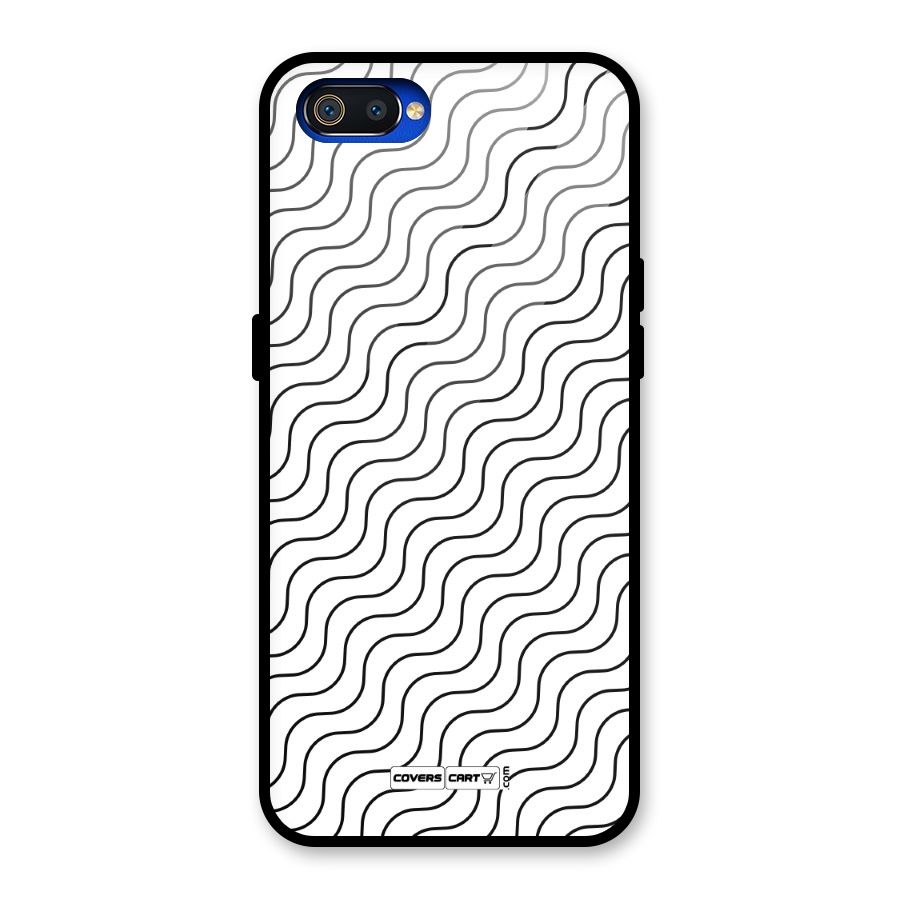 Wavy Pattern Glass Back Case for Realme C2