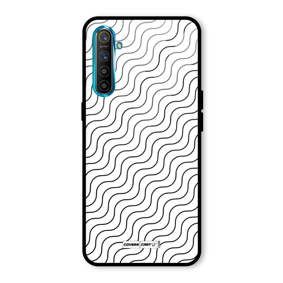 Wavy Pattern Glass Back Case for Realme X2
