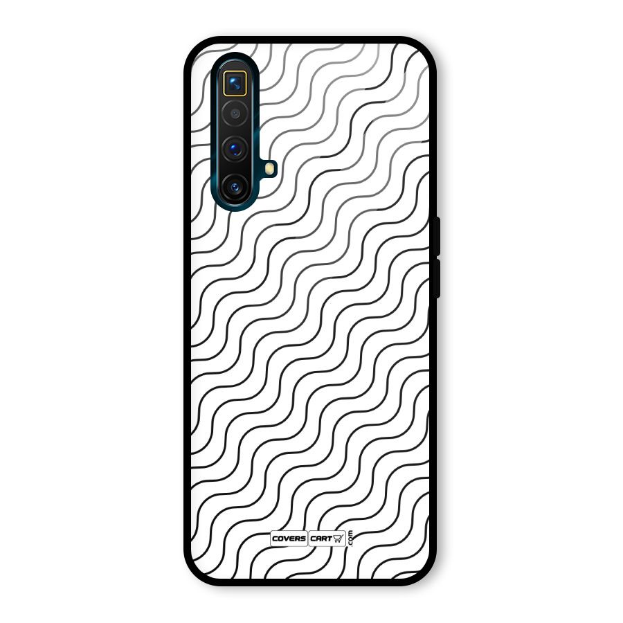 Wavy Pattern Glass Back Case for Realme X3 SuperZoom