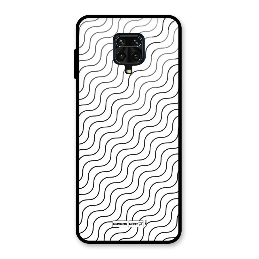 Wavy Pattern Glass Back Case for Redmi Note 10 Lite