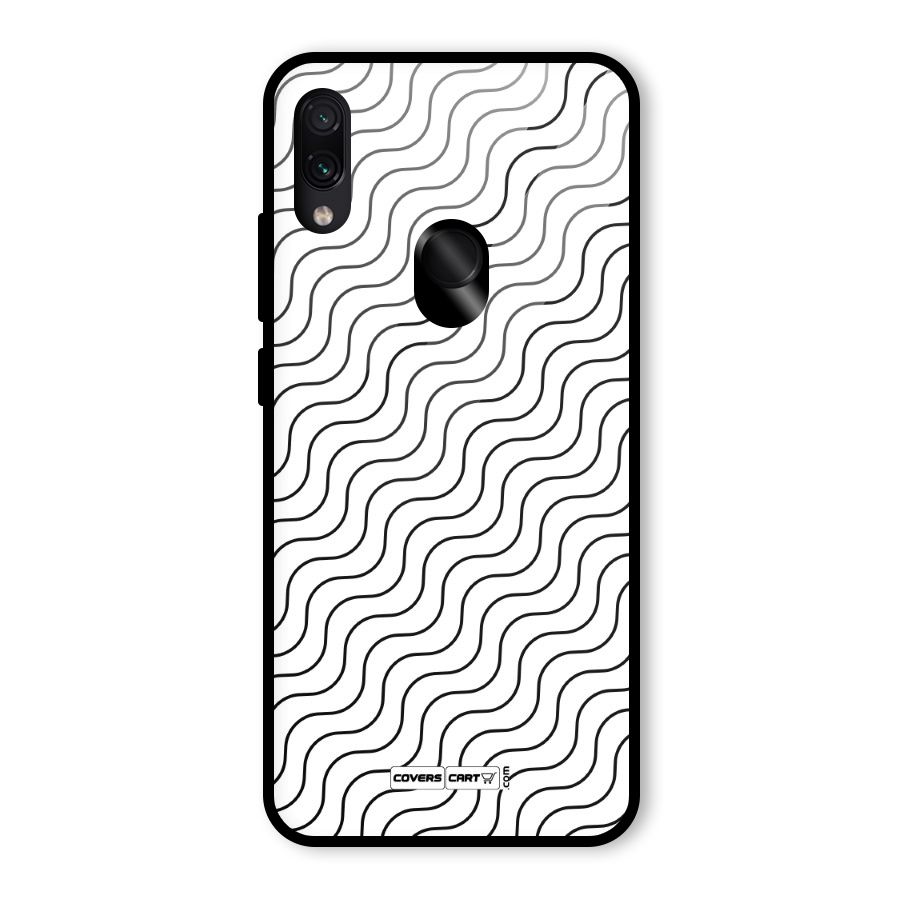 Wavy Pattern Glass Back Case for Redmi Note 7 Pro