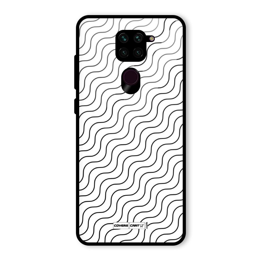 Wavy Pattern Glass Back Case for Redmi Note 9