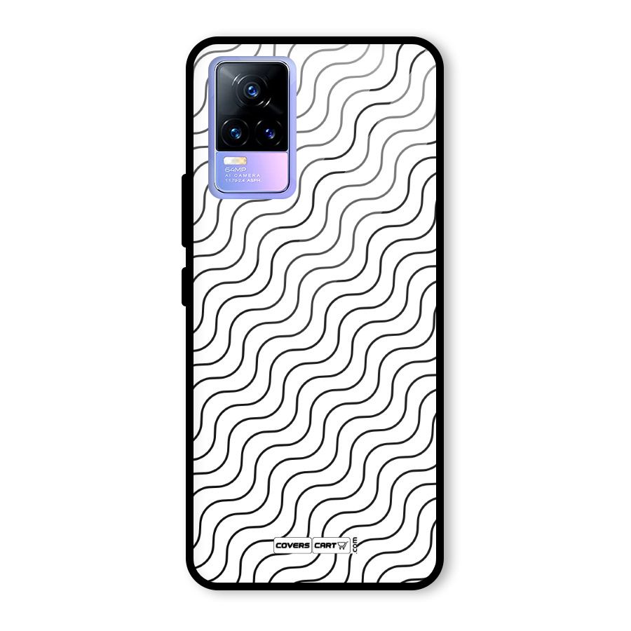 Wavy Pattern Glass Back Case for Vivo Y73