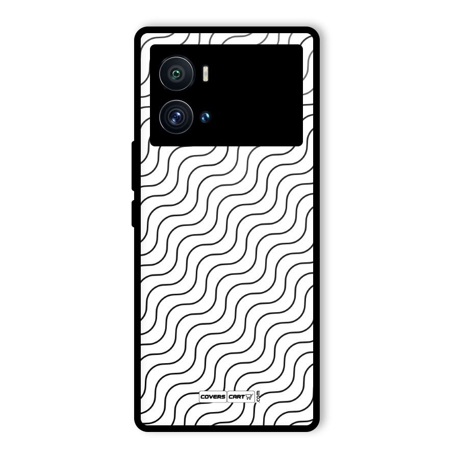 Wavy Pattern Glass Back Case for Vivo iQOO 9 Pro