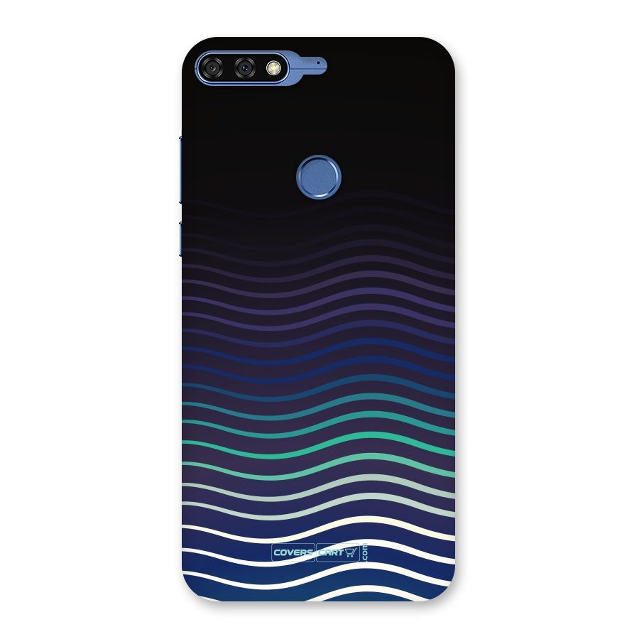 Wavy Stripes Back Case for Honor 7C
