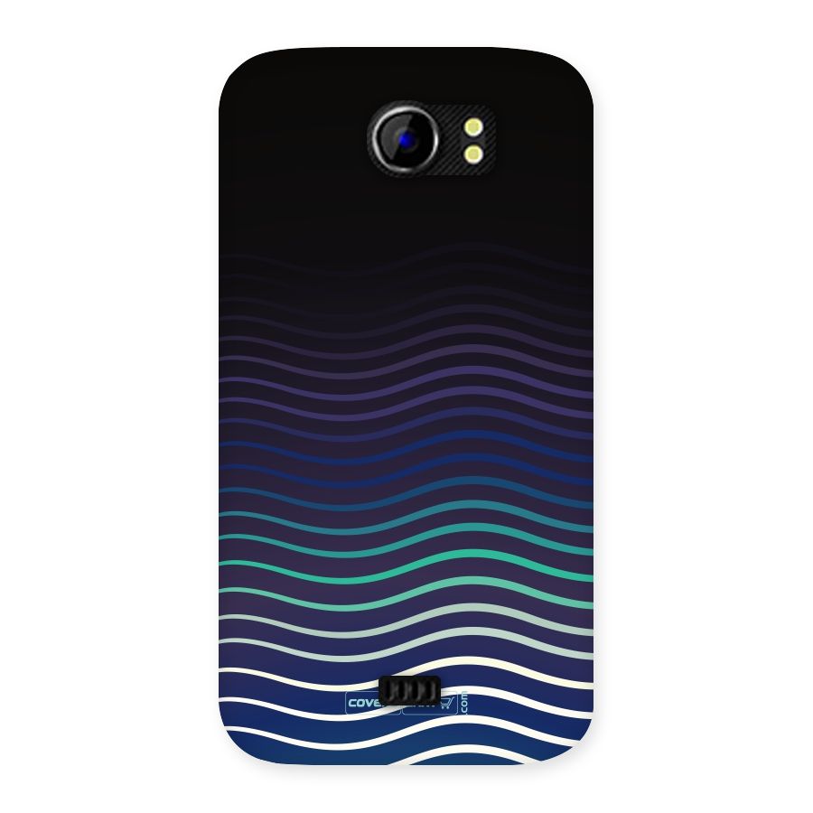 Wavy Stripes Back Case for Micromax Canvas 2 A110
