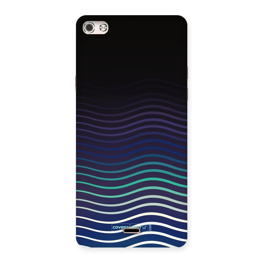 Wavy Stripes Back Case for Micromax Canvas Silver 5
