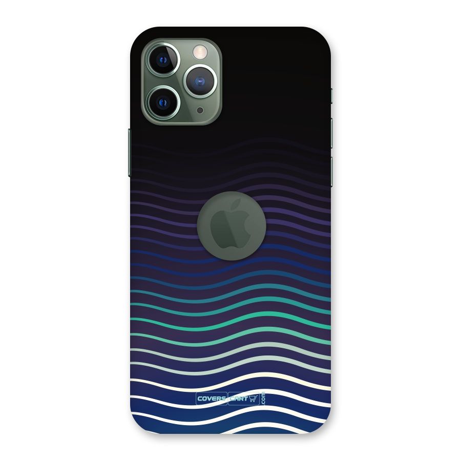 Wavy Stripes Back Case for iPhone 11 Pro Logo  Cut
