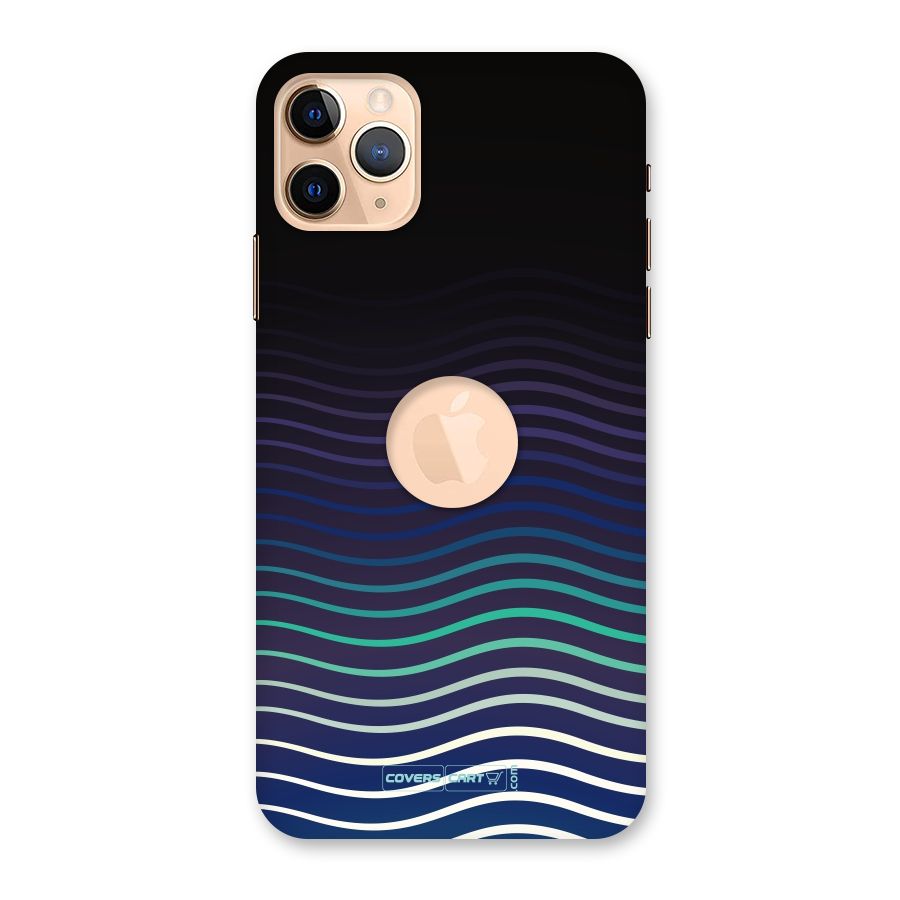 Wavy Stripes Back Case for iPhone 11 Pro Max Logo Cut