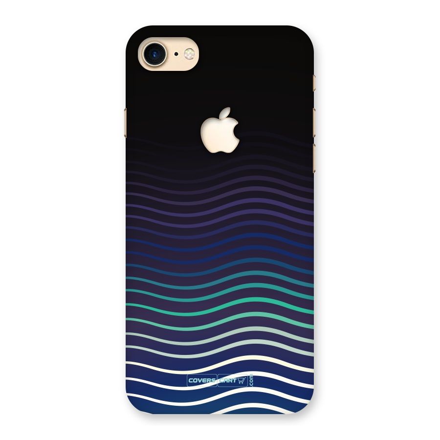 Wavy Stripes Back Case for iPhone 7 Apple Cut