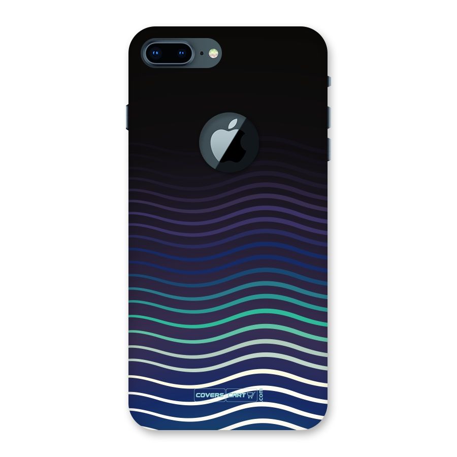 Wavy Stripes Back Case for iPhone 7 Plus Logo Cut
