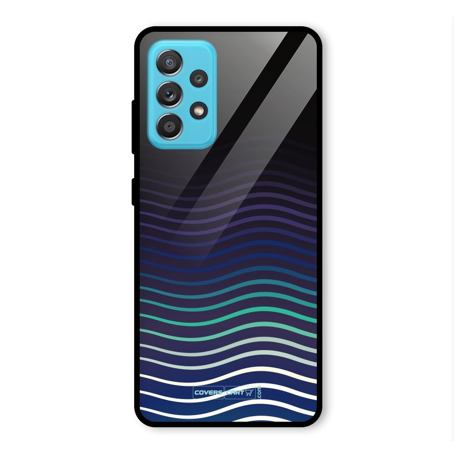 Wavy Stripes Glass Back Case for Galaxy A52