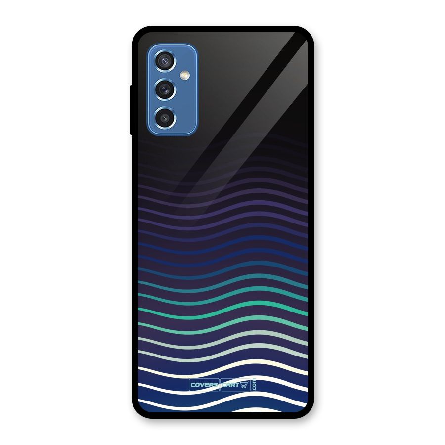 Wavy Stripes Glass Back Case for Galaxy M52 5G