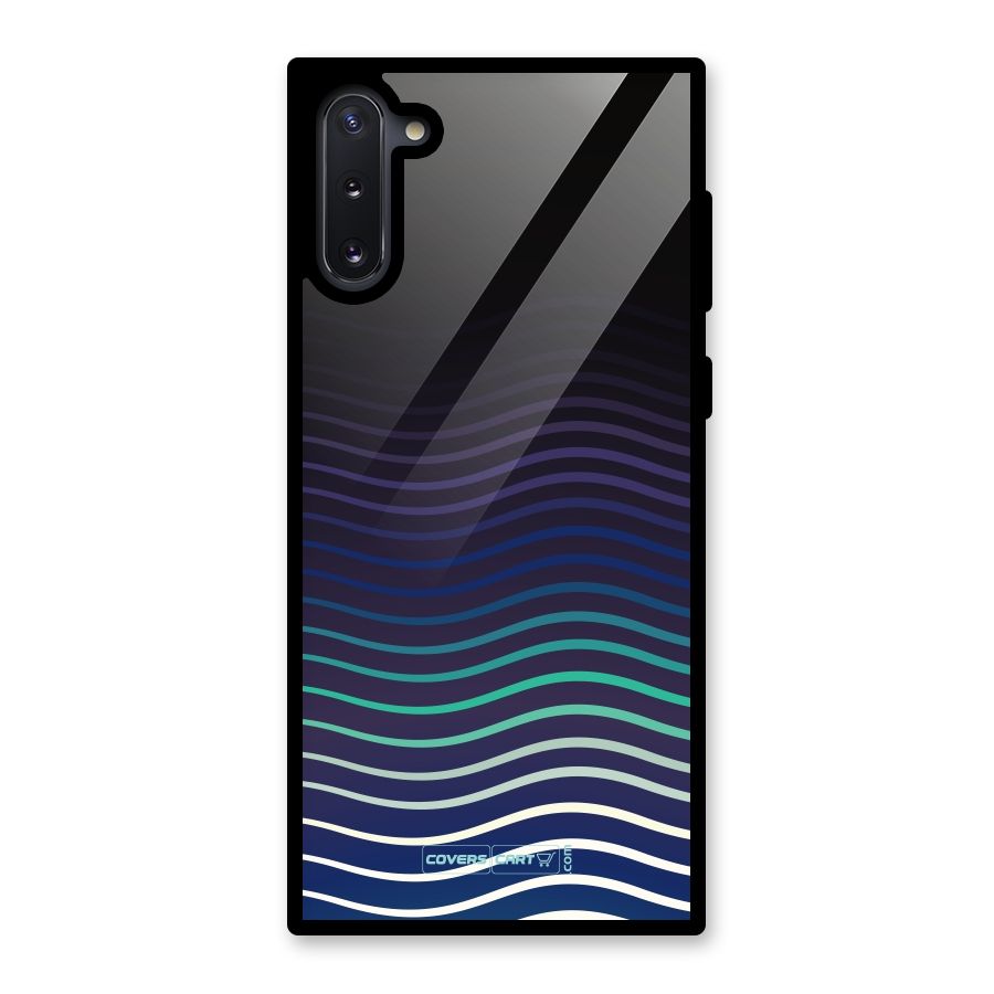 Wavy Stripes Glass Back Case for Galaxy Note 10