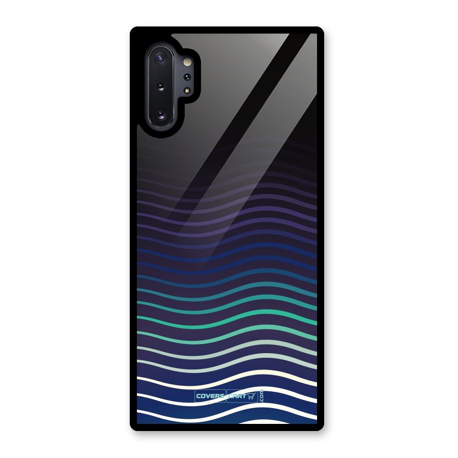 Wavy Stripes Glass Back Case for Galaxy Note 10 Plus