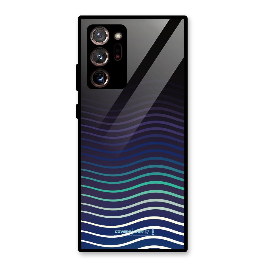 Wavy Stripes Glass Back Case for Galaxy Note 20 Ultra