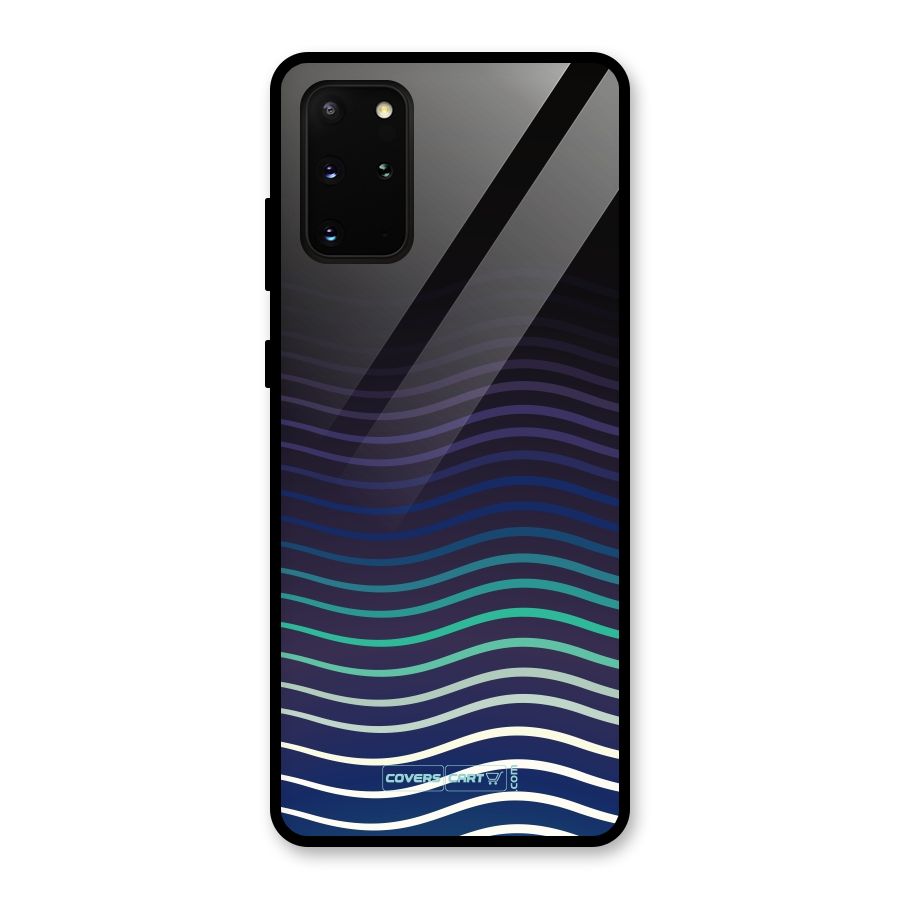 Wavy Stripes Glass Back Case for Galaxy S20 Plus