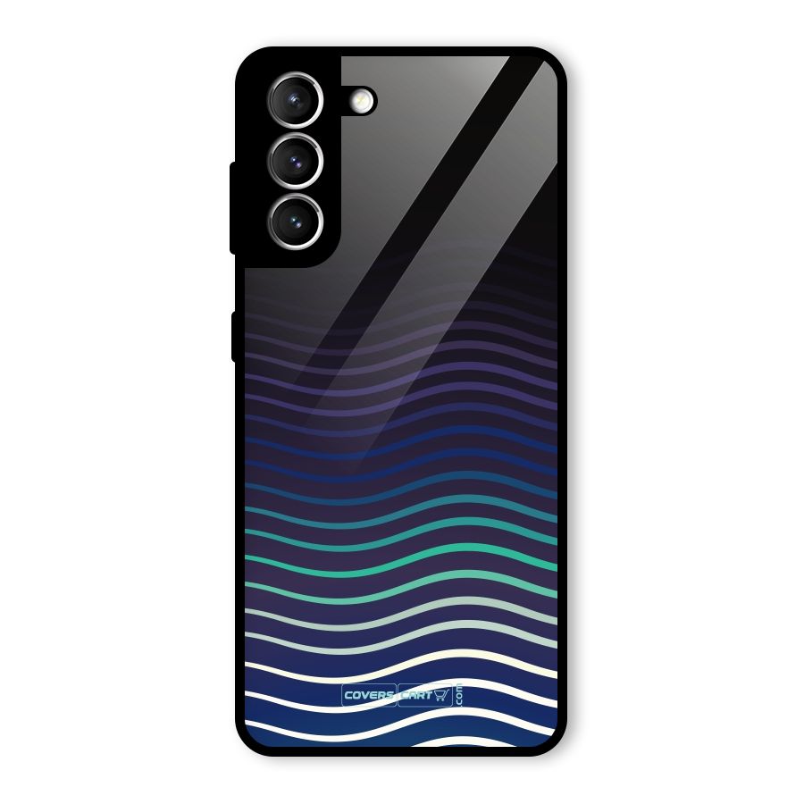 Wavy Stripes Glass Back Case for Galaxy S21 5G
