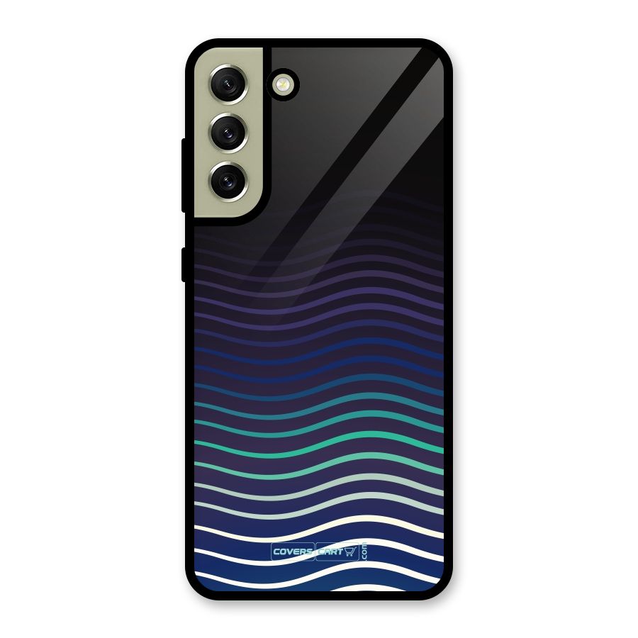 Wavy Stripes Glass Back Case for Galaxy S21 FE 5G
