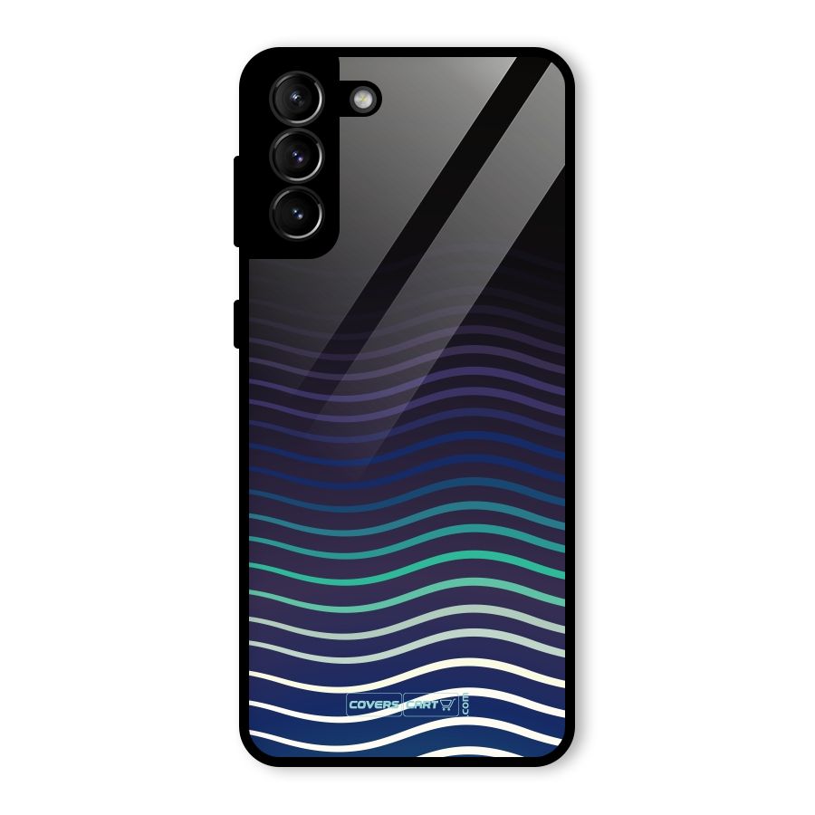 Wavy Stripes Glass Back Case for Galaxy S21 Plus