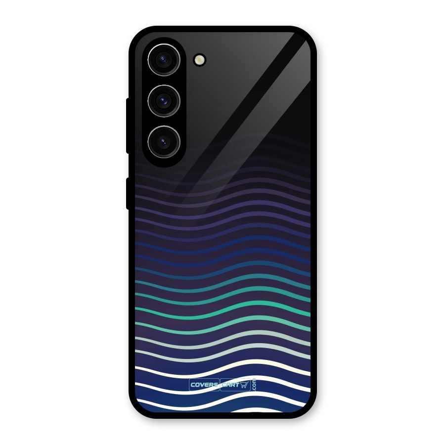 Wavy Stripes Glass Back Case for Galaxy S23