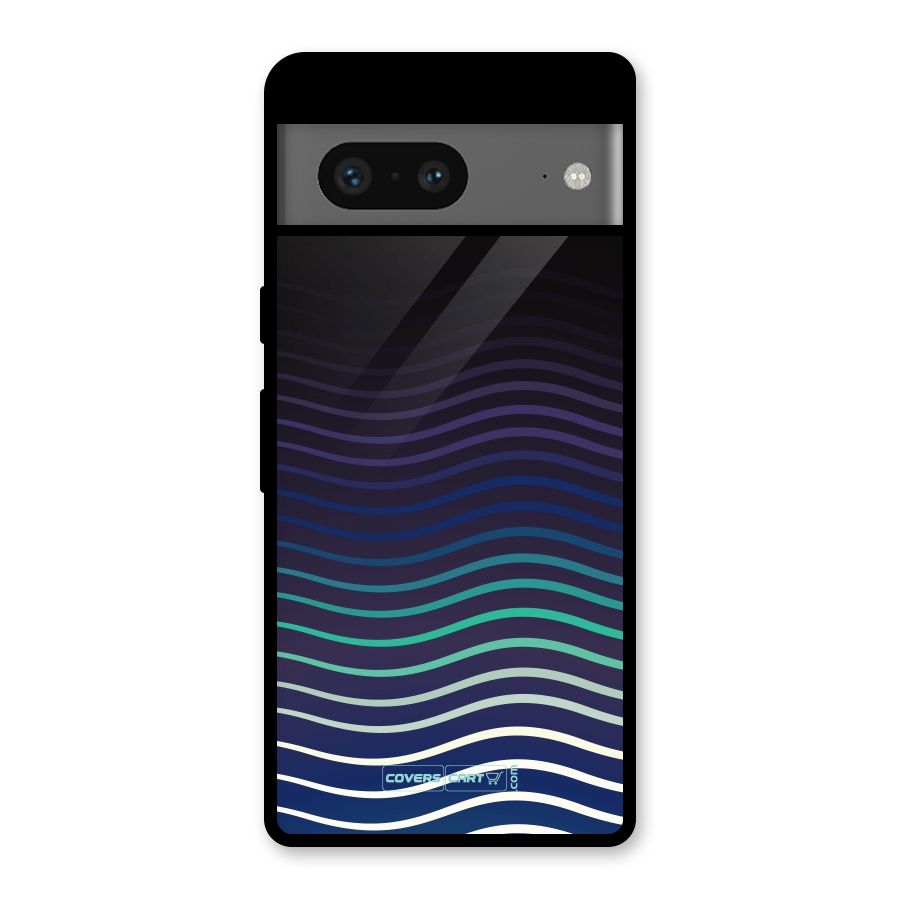 Wavy Stripes Glass Back Case for Google Pixel 7